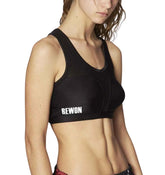 "Rewon Brustschutz Damen Schwarz - Atmungsaktiver Brustprotektor für Kampfsport und Boxtraining, optimal für Sicherheit und Komfort."